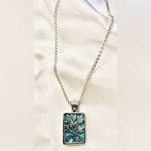 Silpada Sterling Silver 18” Necklace with Interchangeable Tree of Life Pendant